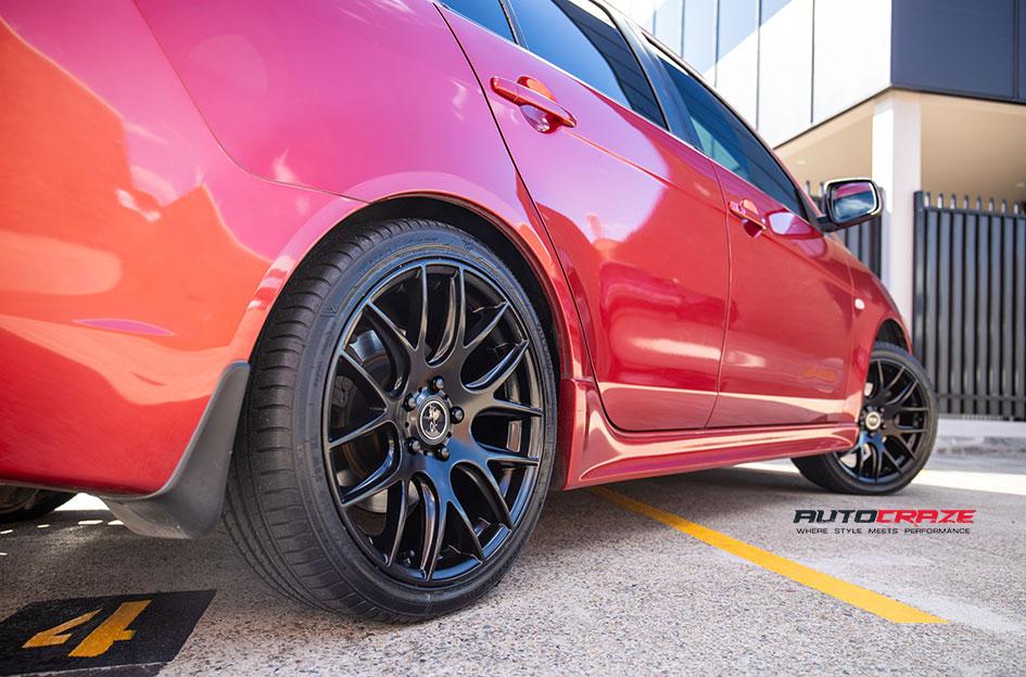 MITSUBISHI LANCER OX111 MATTE BLACK